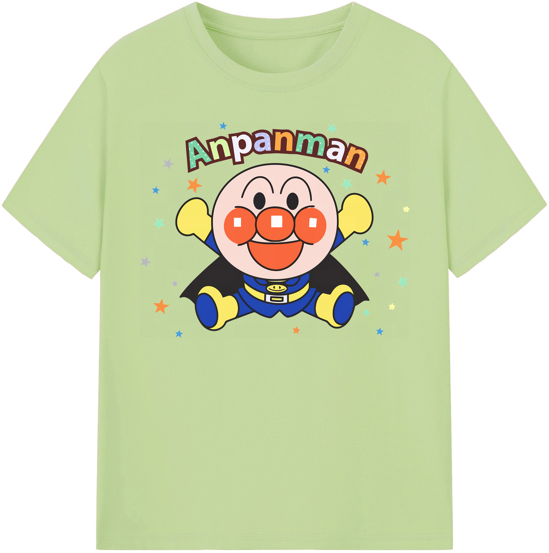 （画像用） アンパンマン Anpanman 綿100％半袖Tシャツ（フロントプリント）